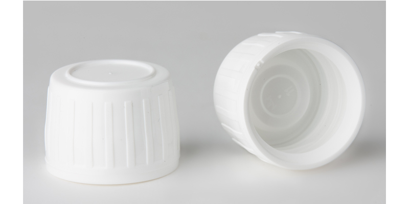 PP 28 closure with tamper evident and sealing element conical PE